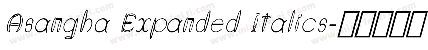Asangha Expanded Italics字体转换